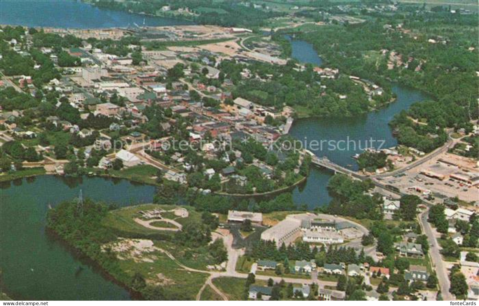 Huntsville Ontario Canada from the air