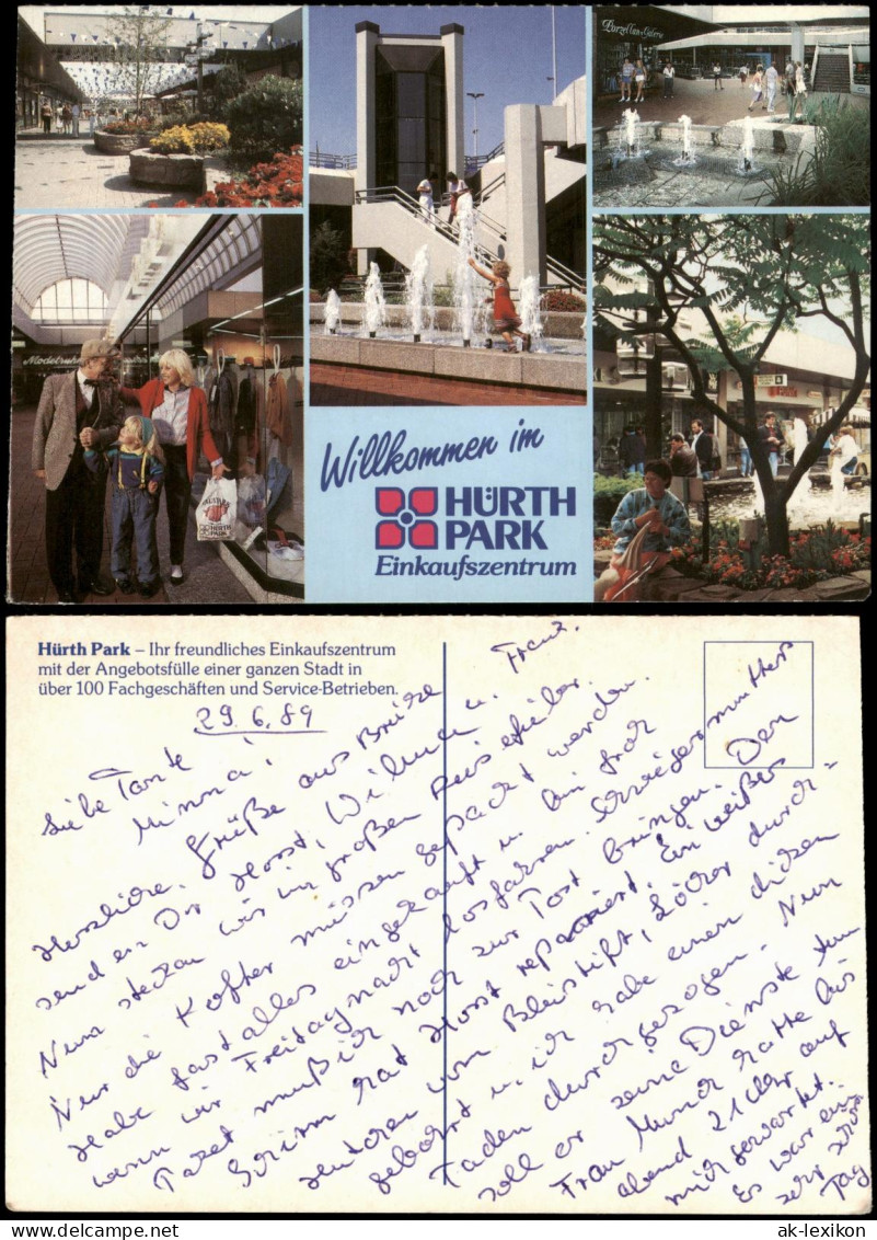 Hürth (Rhein-Erft-Kreis) Mehrbildkarte Einkaufszentrum Hürth Park 1989