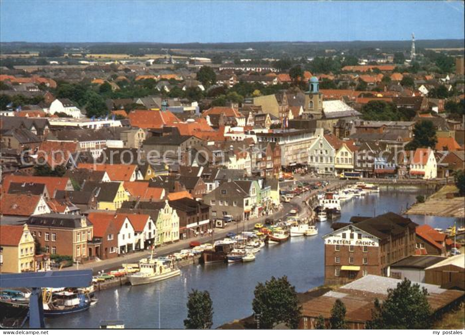 Husum Nordfriesland Binnenhafen Luftaufnahme