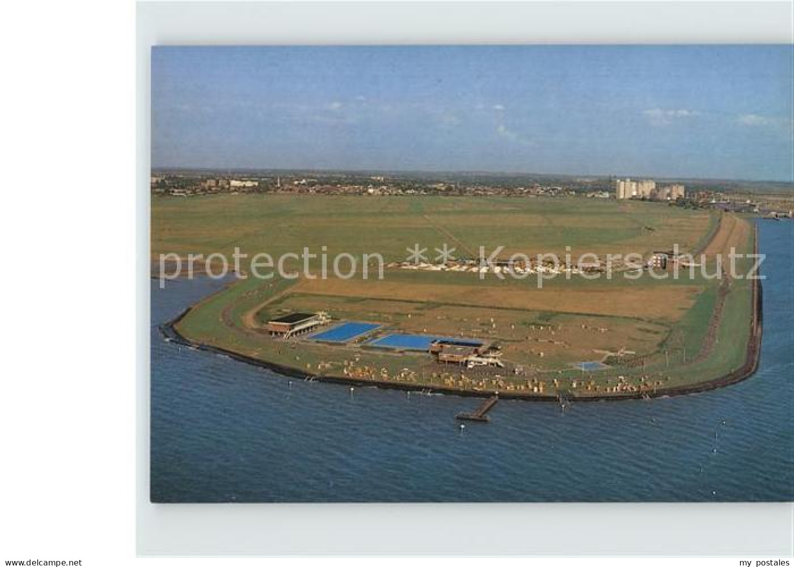 Husum Nordfriesland Fliegeraufnahme Strand