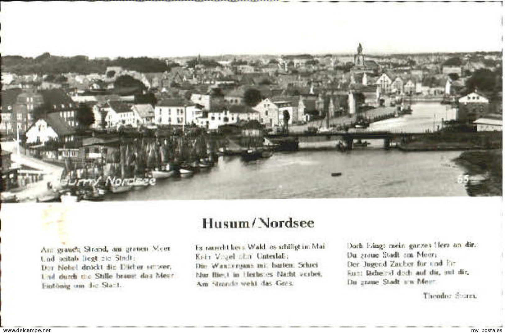 Husum Nordfriesland Husum Gedicht x 1965
