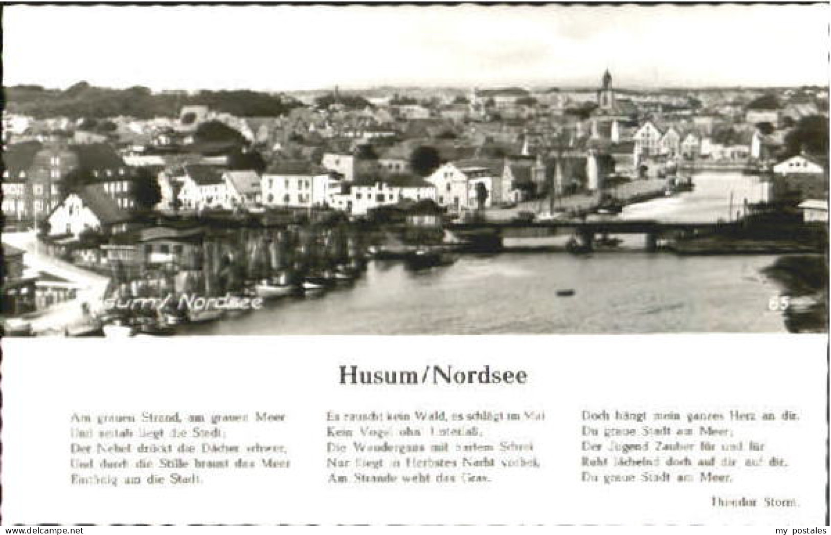 Husum Nordfriesland Husum Gedicht x 1966