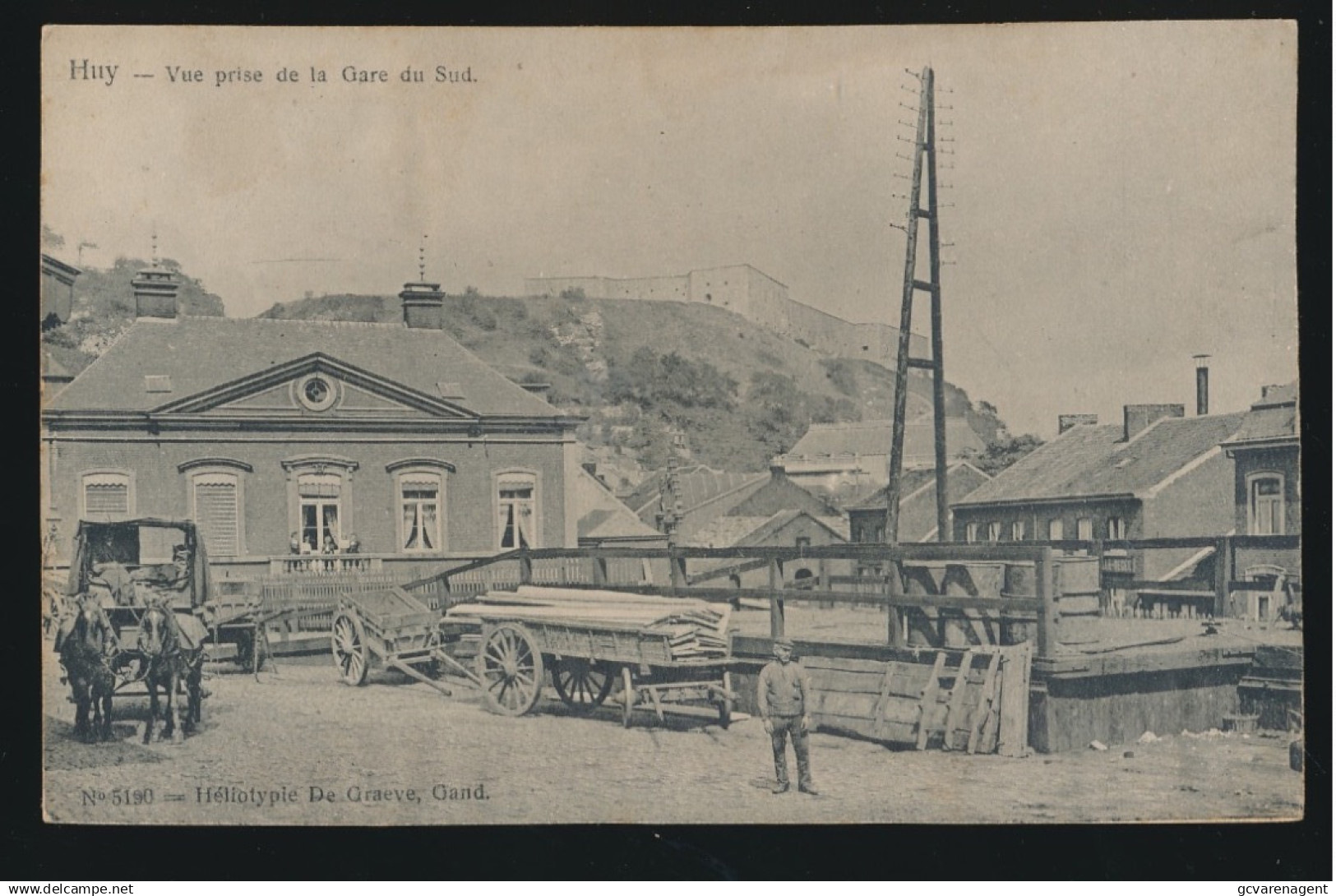 HUY    VUE PRISE DE LA GARE DU SUD