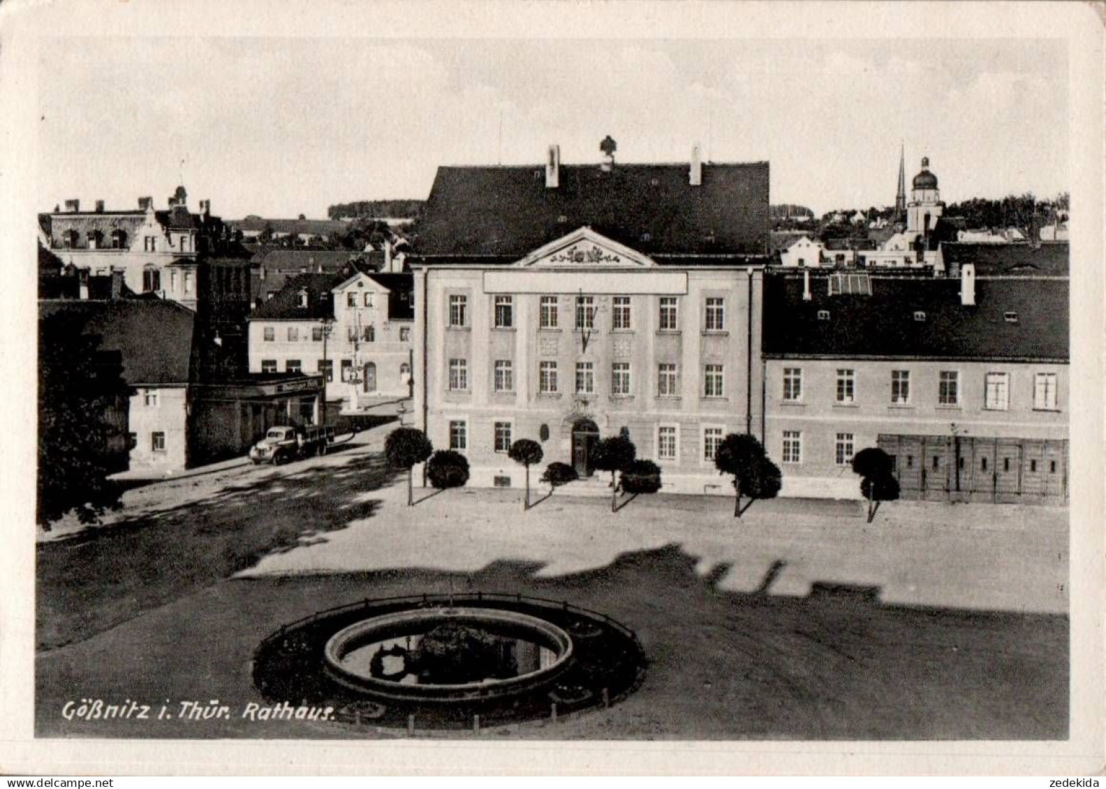 I0212 - Gössnitz Gößnitz Rathaus Brunnen - Verlag Karl Cramer
