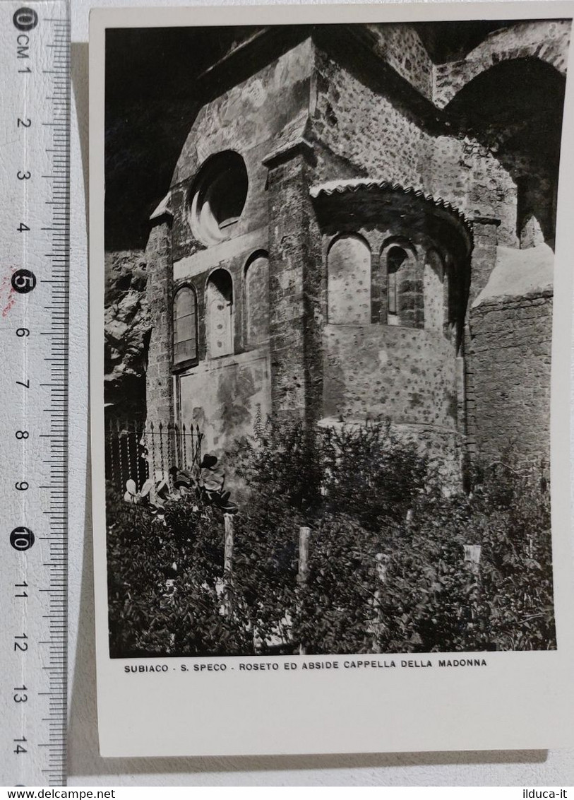 I121137 Cartolina - Roma - Subiaco - Roseto ed Abside Cappella della Madonna