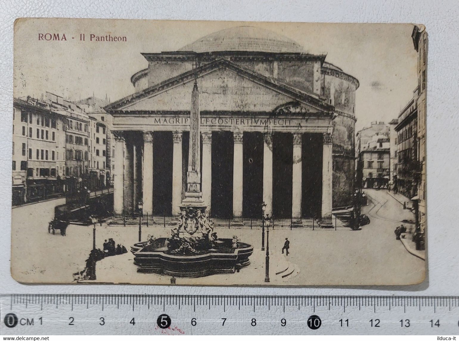 I121211 Cartolina - Roma - Il Pantheon - VG 1924