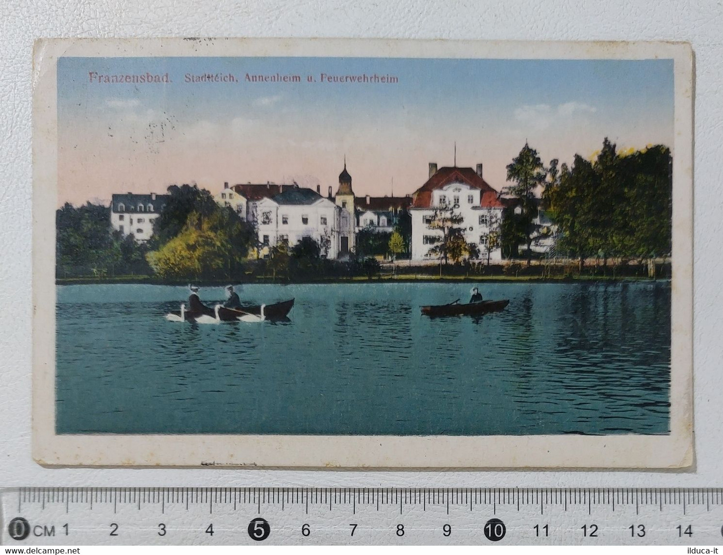 I121585 Cartolina - Repubblica Ceca - Franzensbad - Stadteich - VG