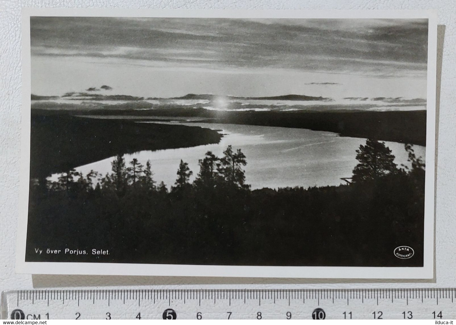 I122011 Cartolina Svezia - Vy över Porjus Selet.