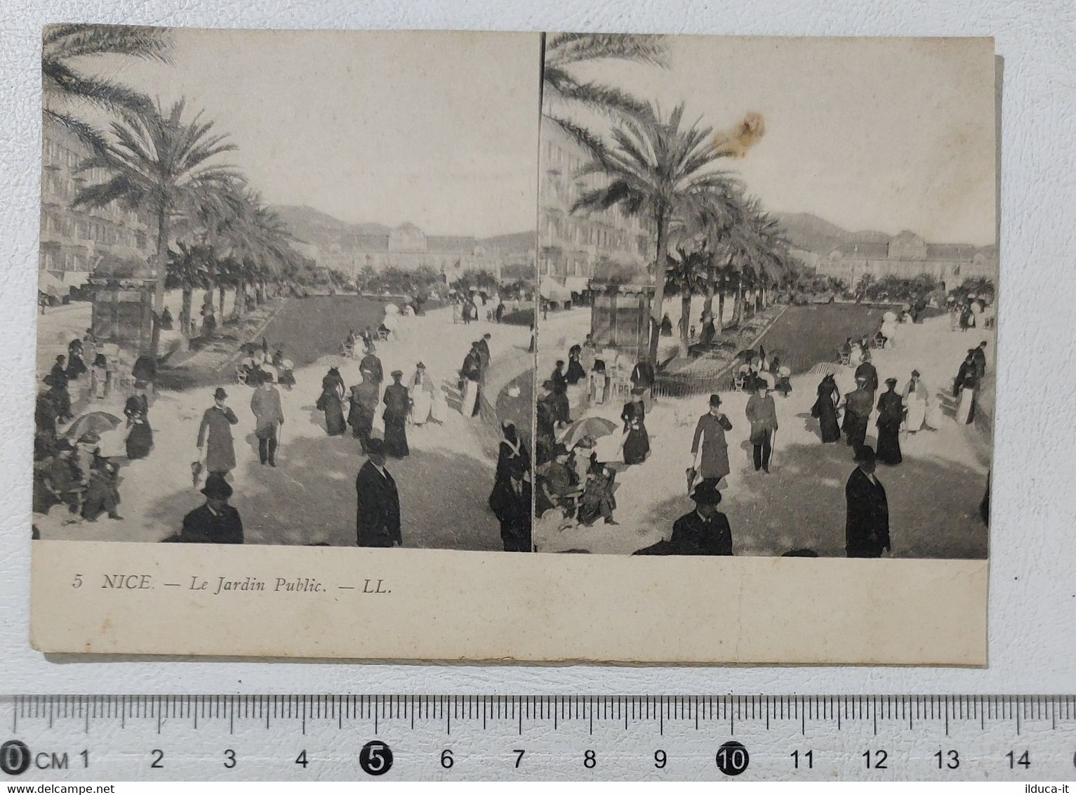 I122198 Cartolina Francia - Nice - Le jardin public