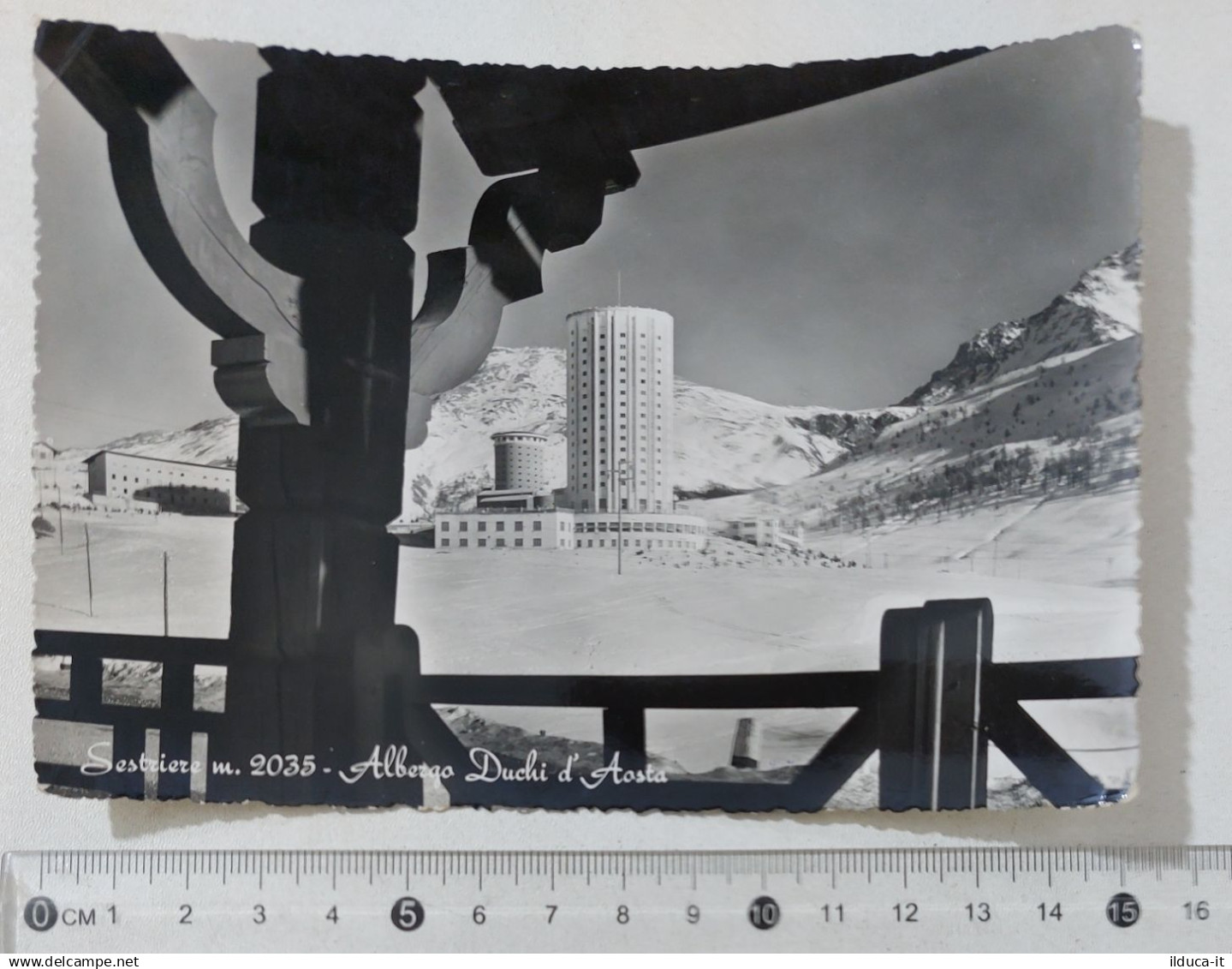 I122969 Cartolina - Torino - Sestriere - Albergo Duchi d'Aosta - VG 1951