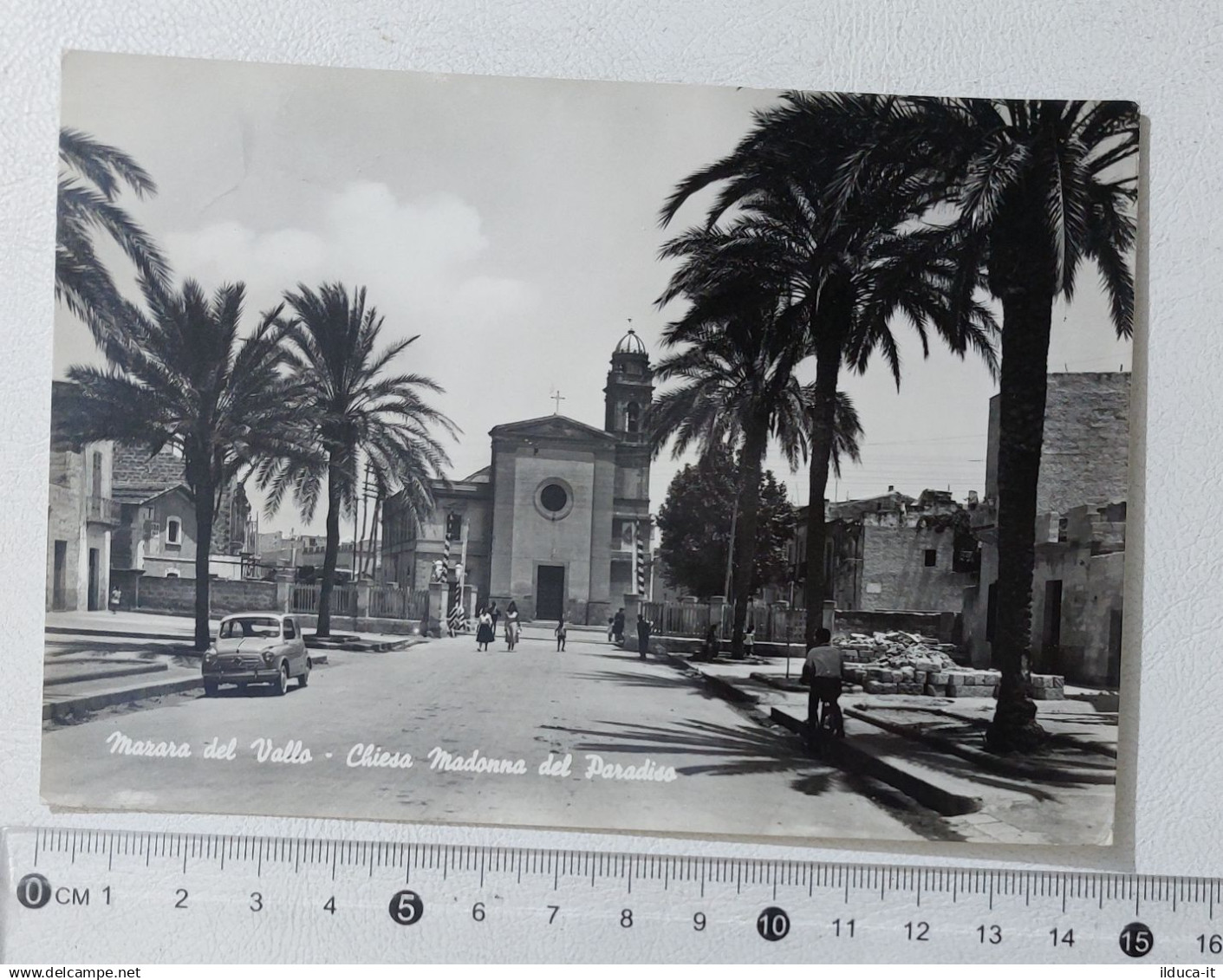 I123729 Cartolina - TP - Mazara del Vallo - Chiesa Madonna Paradiso - VG 1964