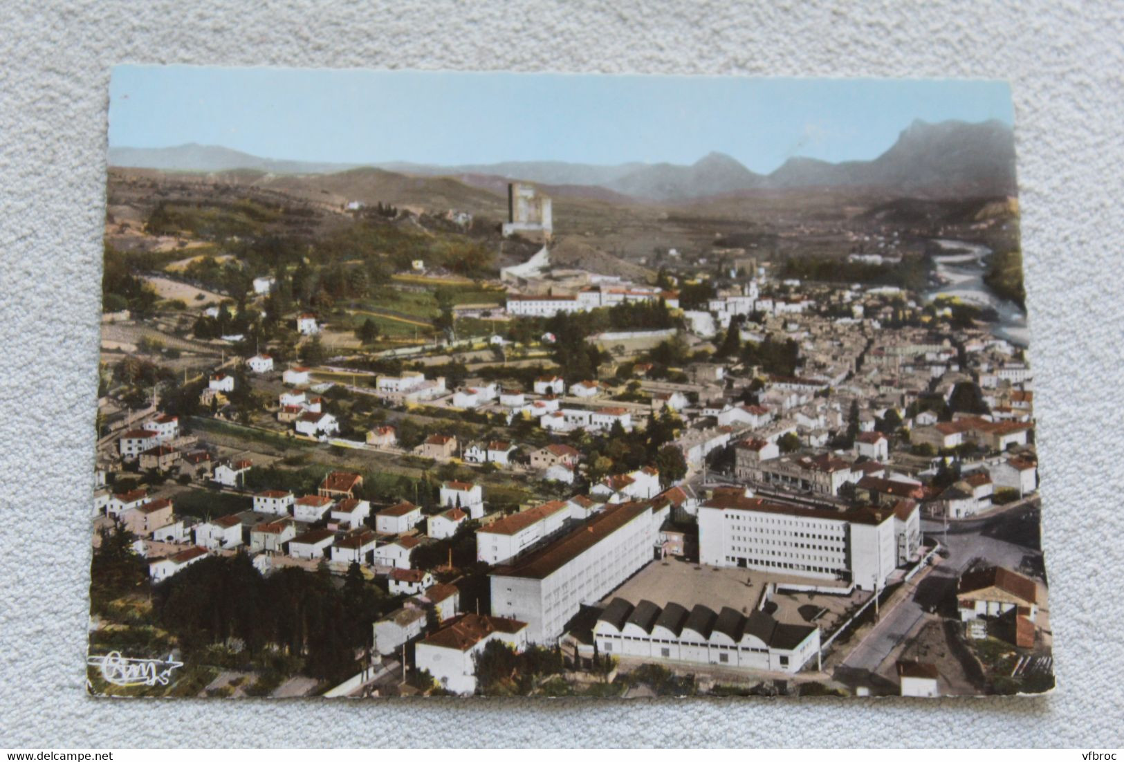 I199, Cpm 1967, Crest, vue générale aérienne, Drôme 26