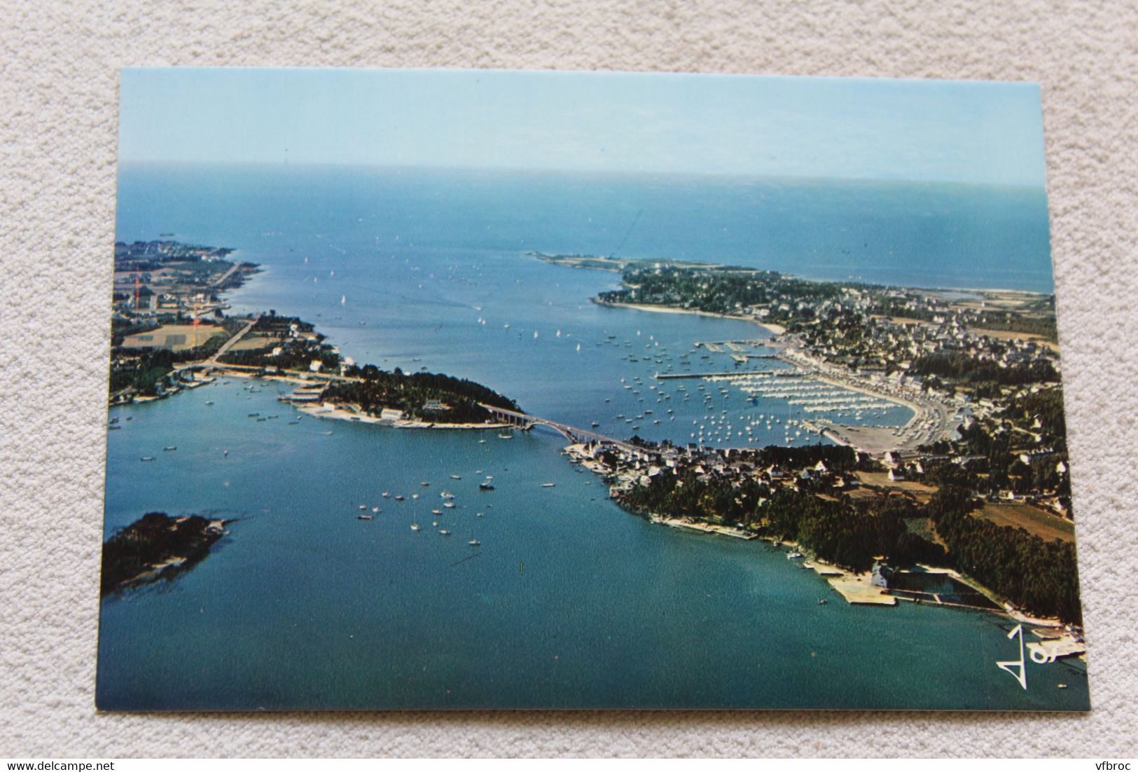 I487, Cpm, la Trinité sur mer, vue d'ensemble sur le port, Morbihan 56