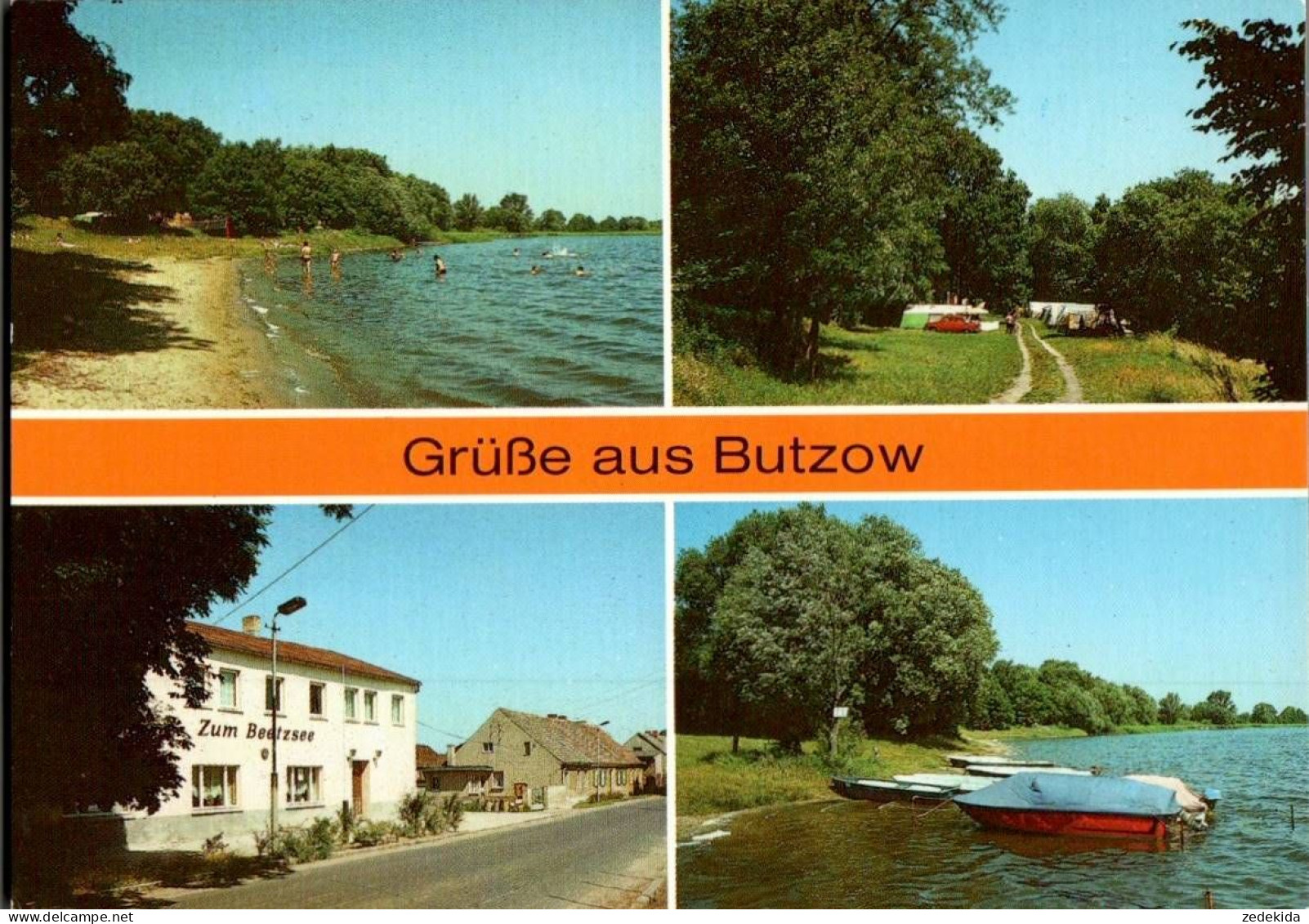 I6459 - TOP Butzow Campingplatz Zeltplatz Gaststätte Zum Beetzsee - Verlag Bild und Heimat Reichenbach