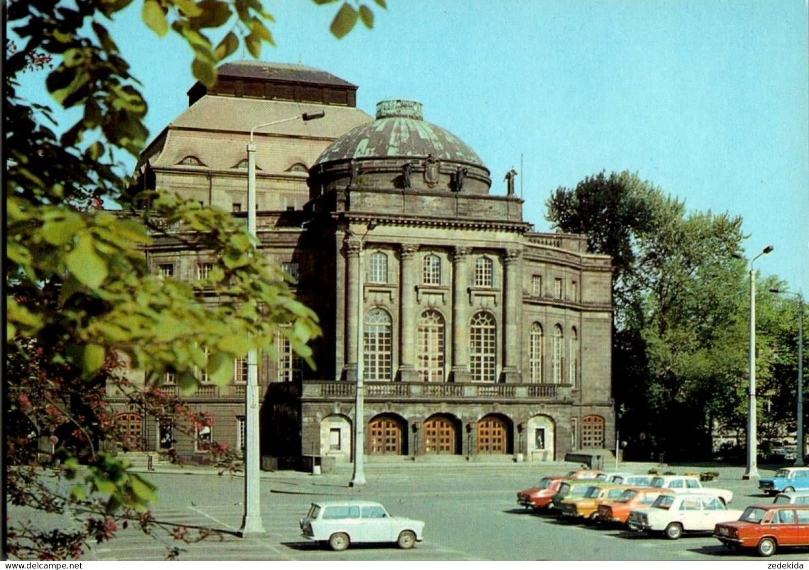 I6559 - TOP Karl Marx Stadt Opernhaus Theater Parkplatz - Verlag Bild und Heimat Reichenbach