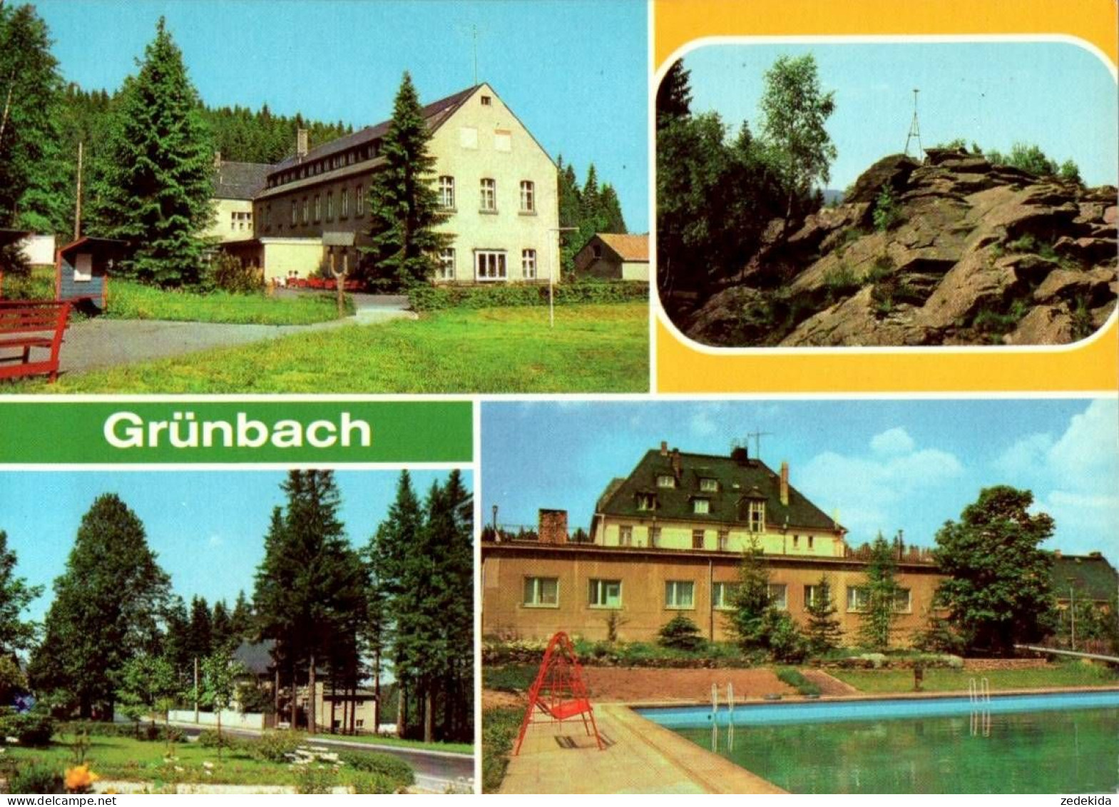 I6610 - TOP Grünbach Ferienheim Geschwister Scholl VEB Zementwerke Karsdorf - Verlag Bild und Heimat Reichenbach