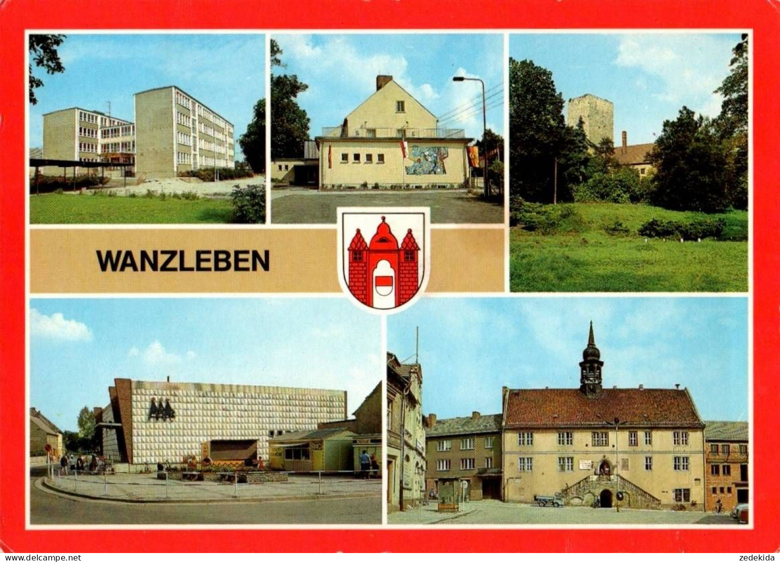 I9329 - Wanzleben Kulturhaus Kaufhalle Rathaus - Verlag Bild und Heimat Reichenbach