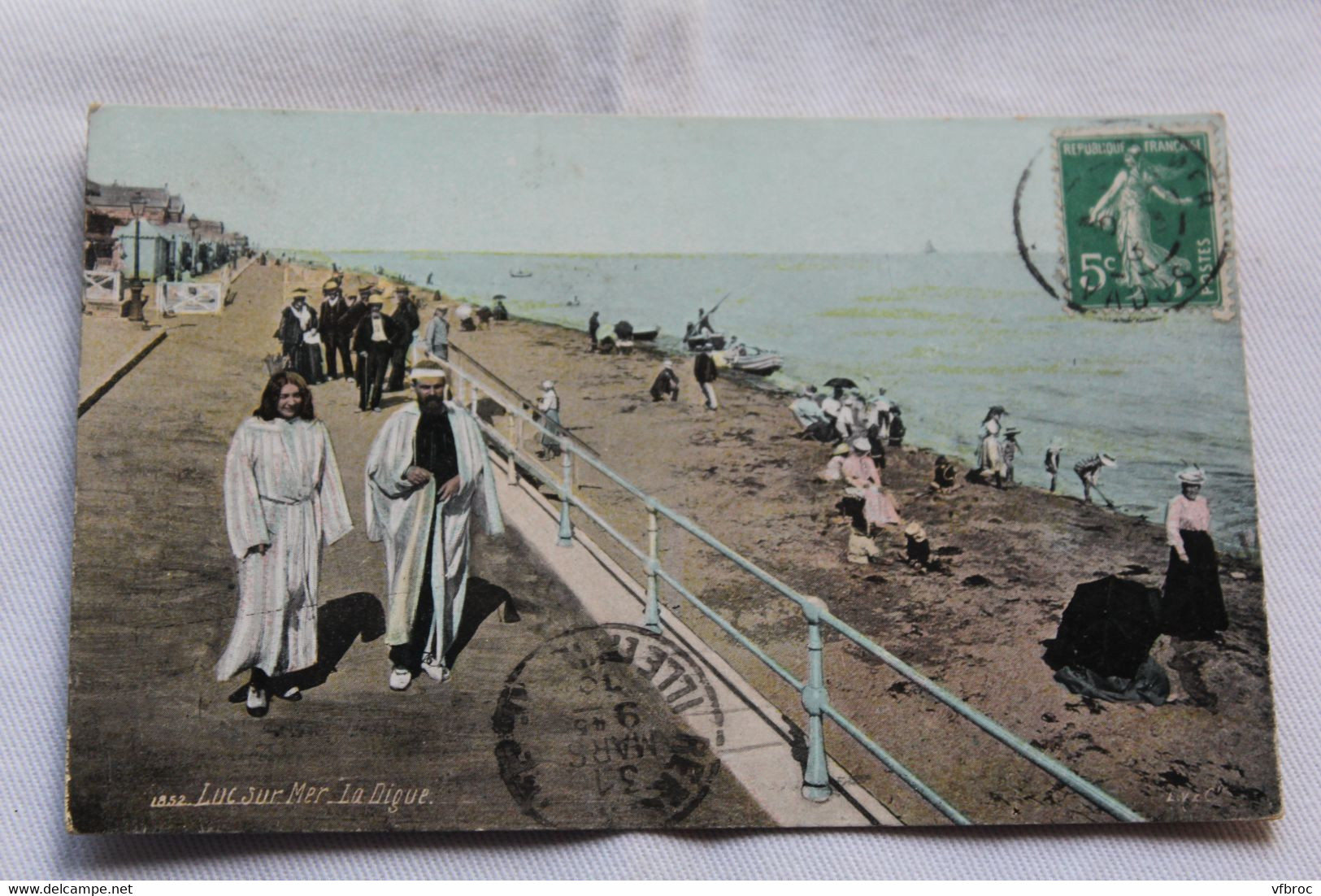 I950, Cpa 1913, Luc sur mer, la digue, Calvados 14