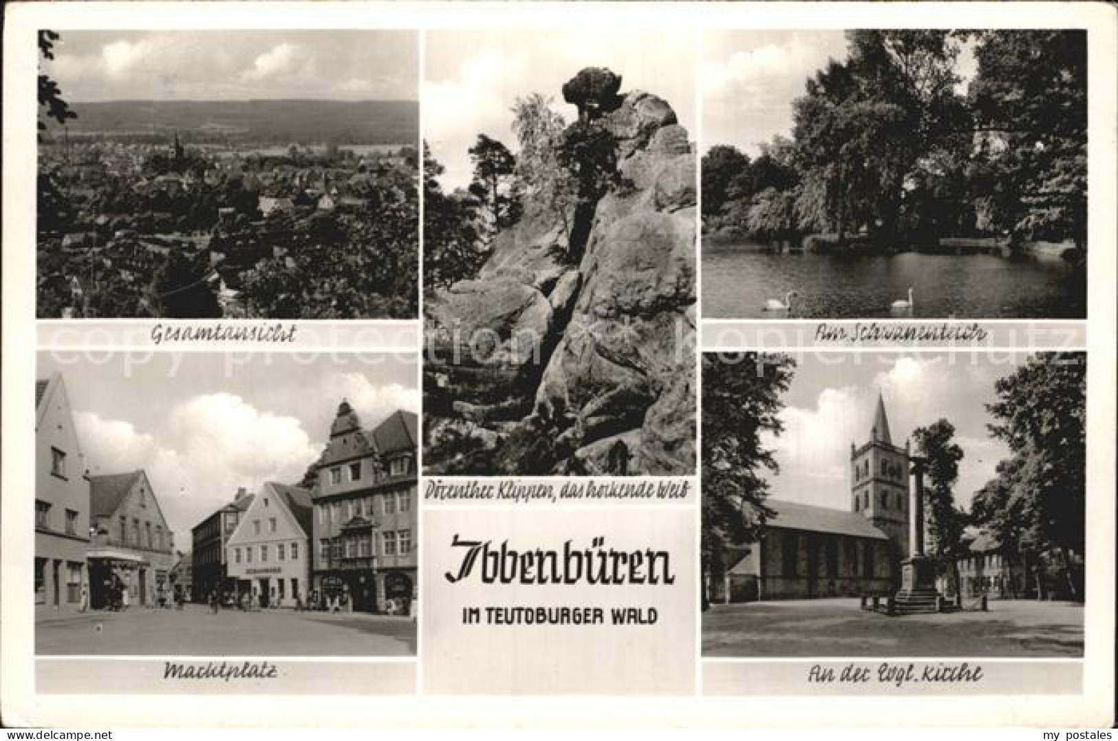 Ibbenbueren Klippen Marktplatz Kirche