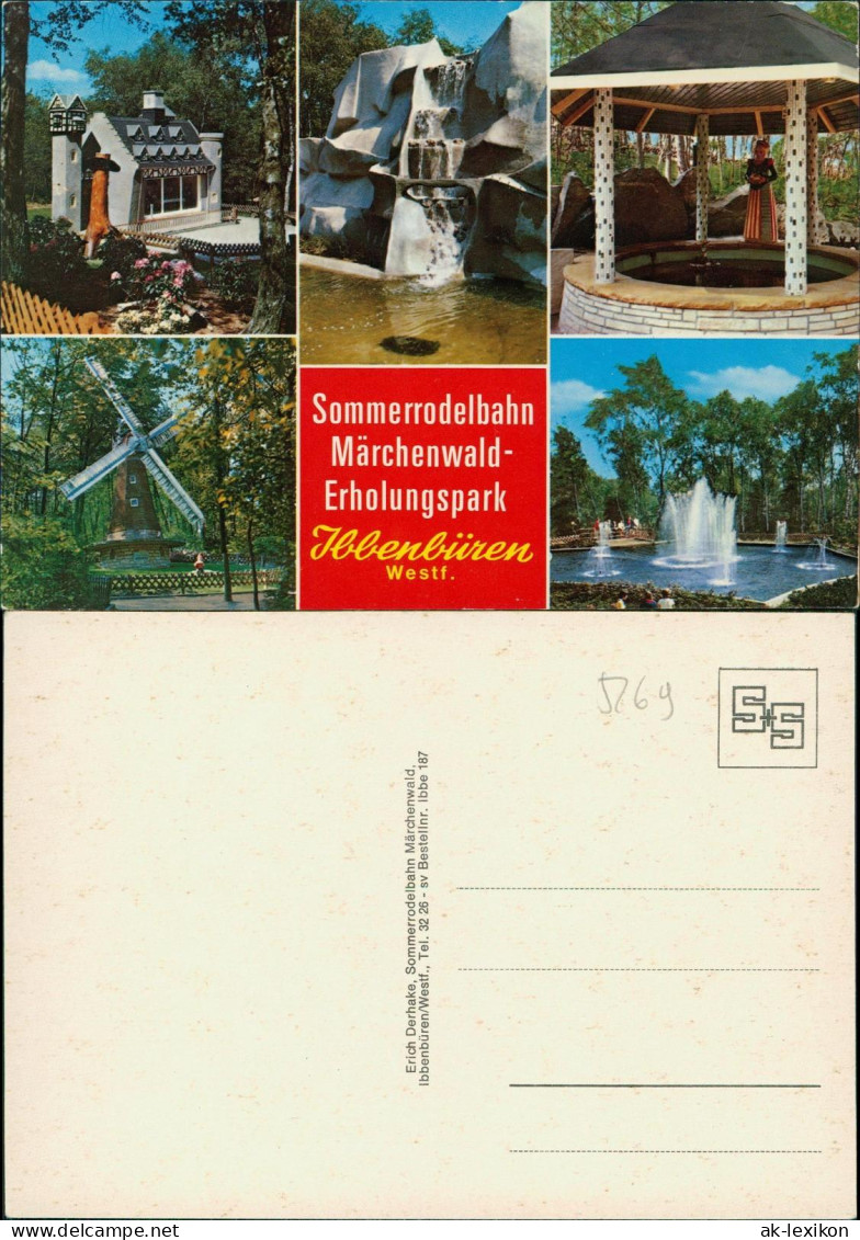 Ibbenbüren Mehrbildkarte von der Sommerrodelbahn & Märchenwald Ibbenbüren 1960