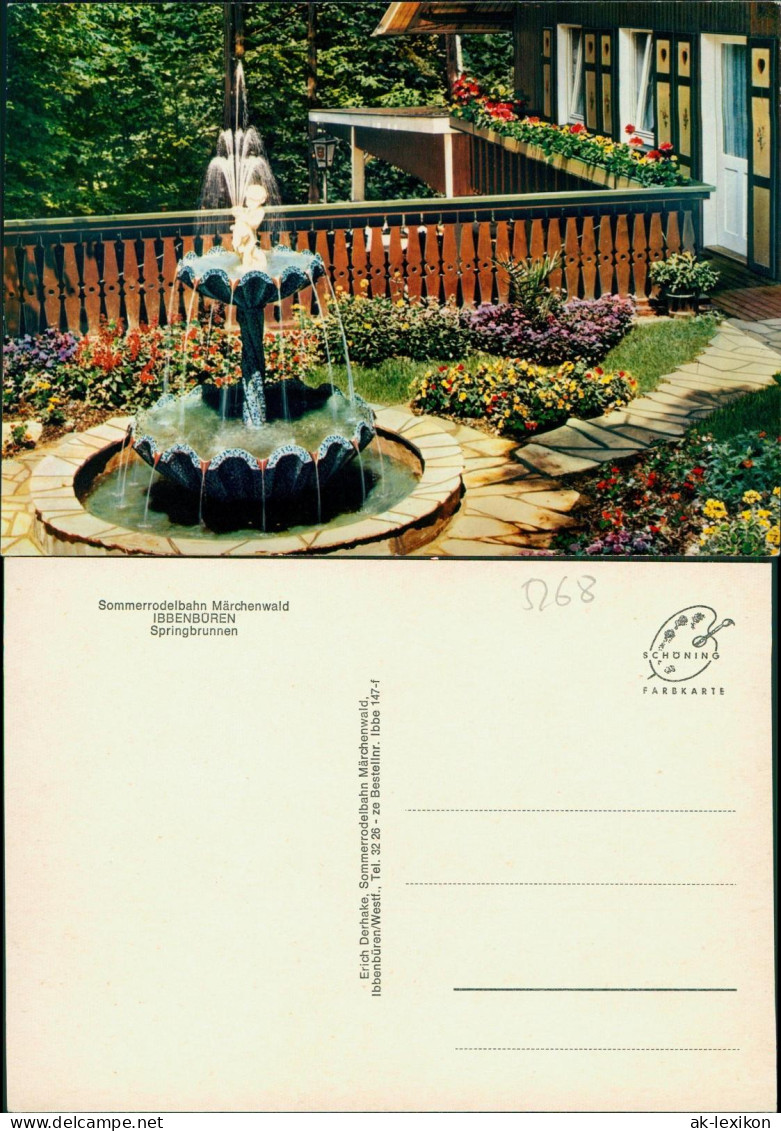 Ibbenbüren Sommerrodelbahn & Märchenwald Ibbenbüren, Springbrunnen 1975