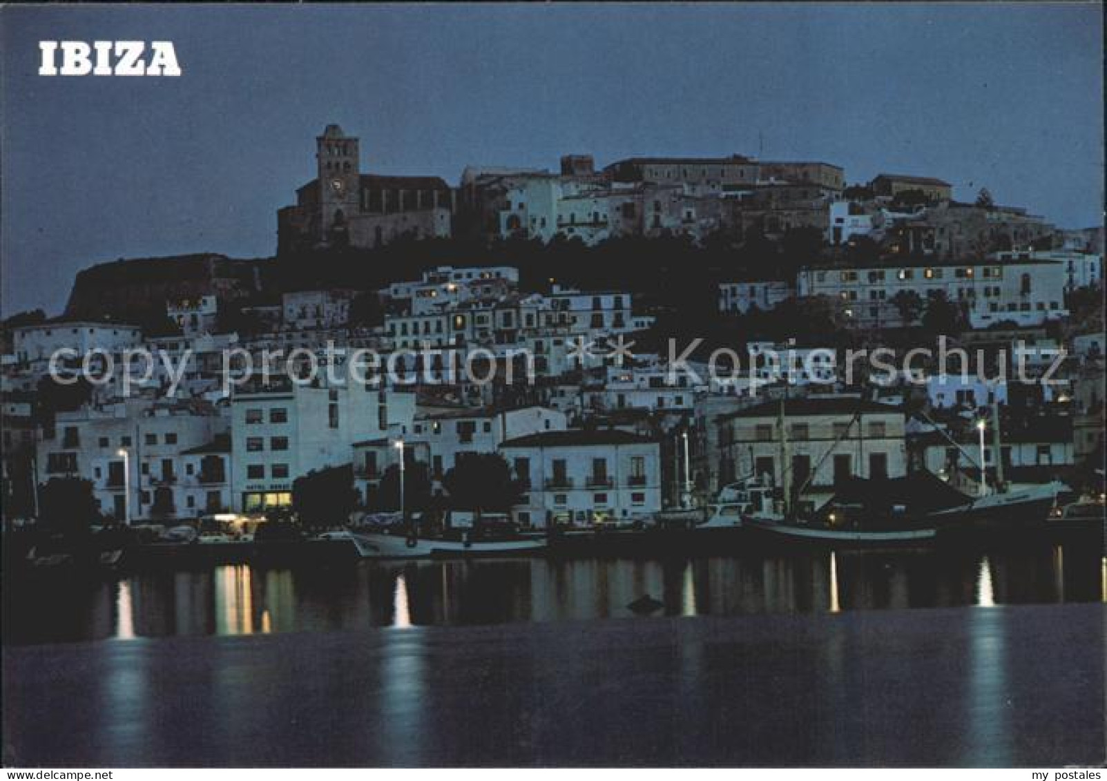 Ibiza Islas Baleares Sonnenuntergang Hafen