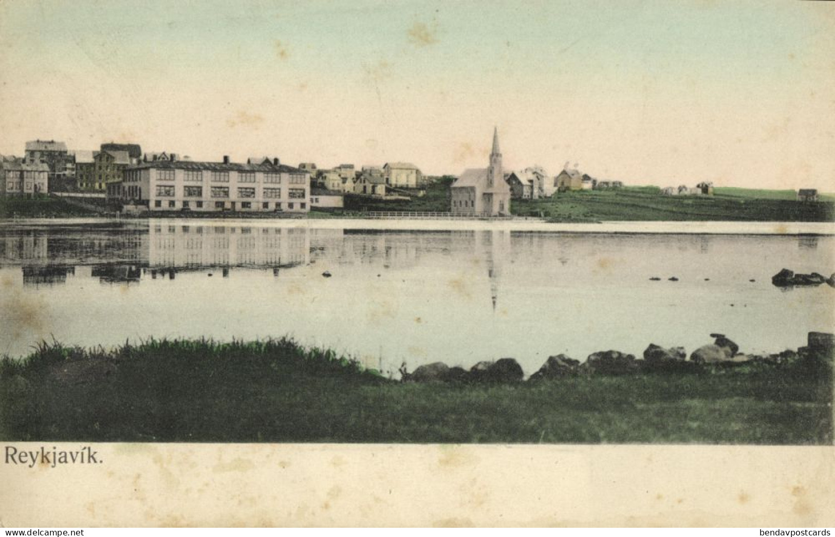 iceland, REYKJAVIK, Panorama (1900s) Postcard