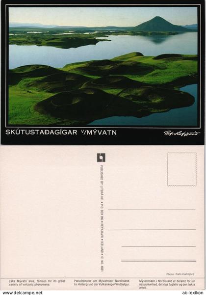 Island allgemein-Island Iceland Lake Mývatn area See Seen-Landschaft 1990