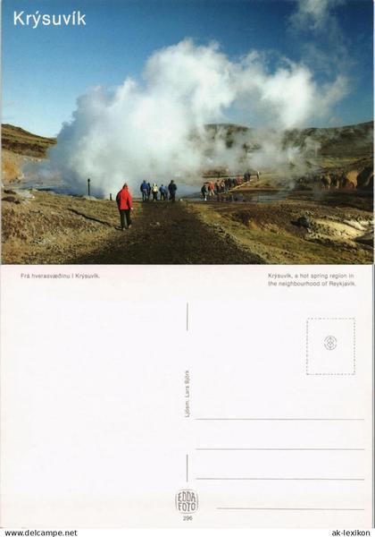 Island Iceland Krýsuvík Fra hverasvæðinu í  Iceland Island Geysir 1990