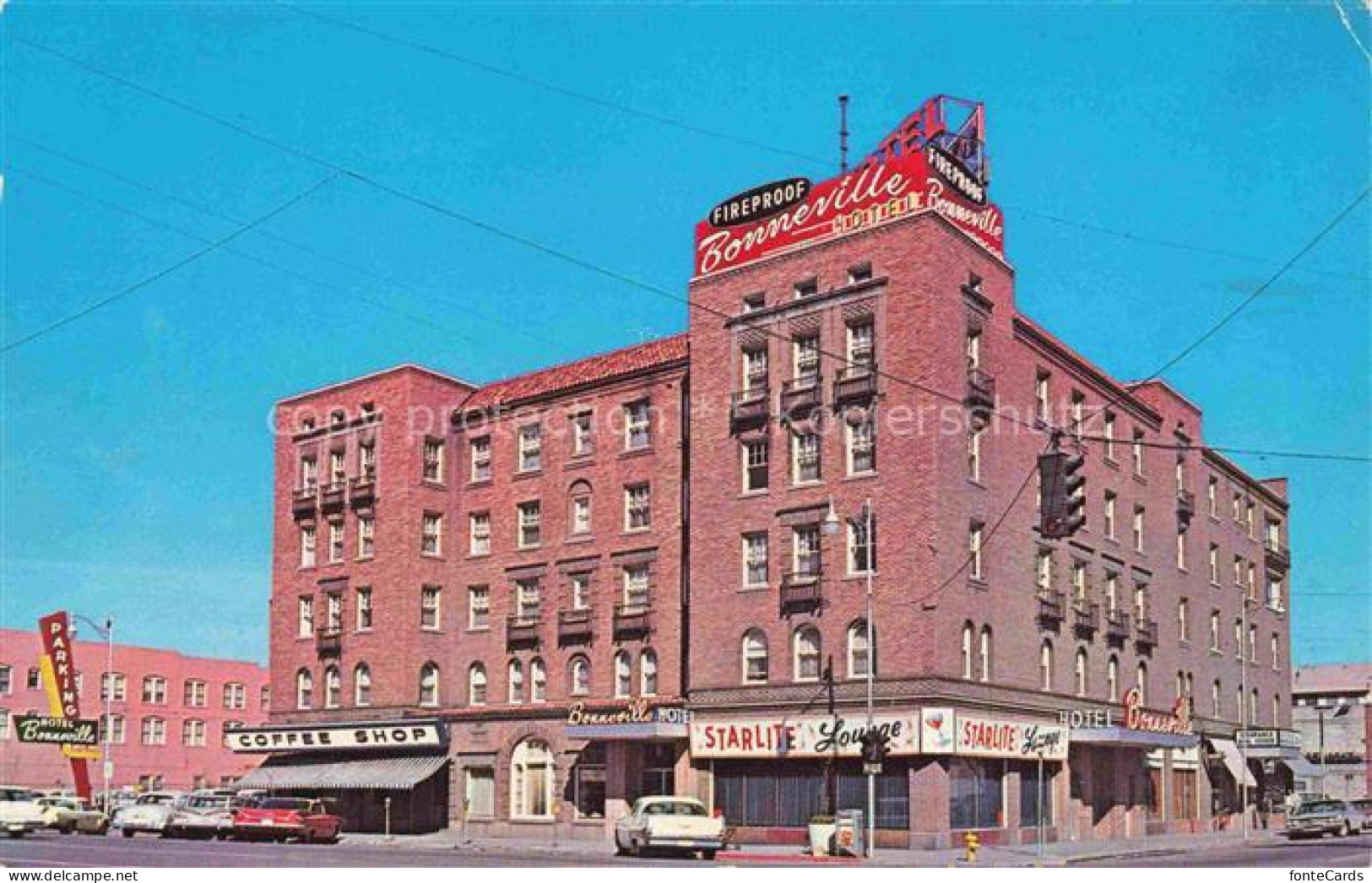 Idaho Falls Idaho USA Hotel-Bonneville Starlite-Lounge Coffee-Shop Backsteinhote
