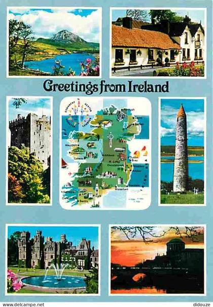 Irlande - Multivues - Carte Géographique - CPM - Voir Scans Recto-Verso