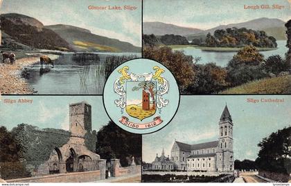 B214 Ireland Glencar Lake Sligo Cathedral Abbey Lough Gill vintage postcard