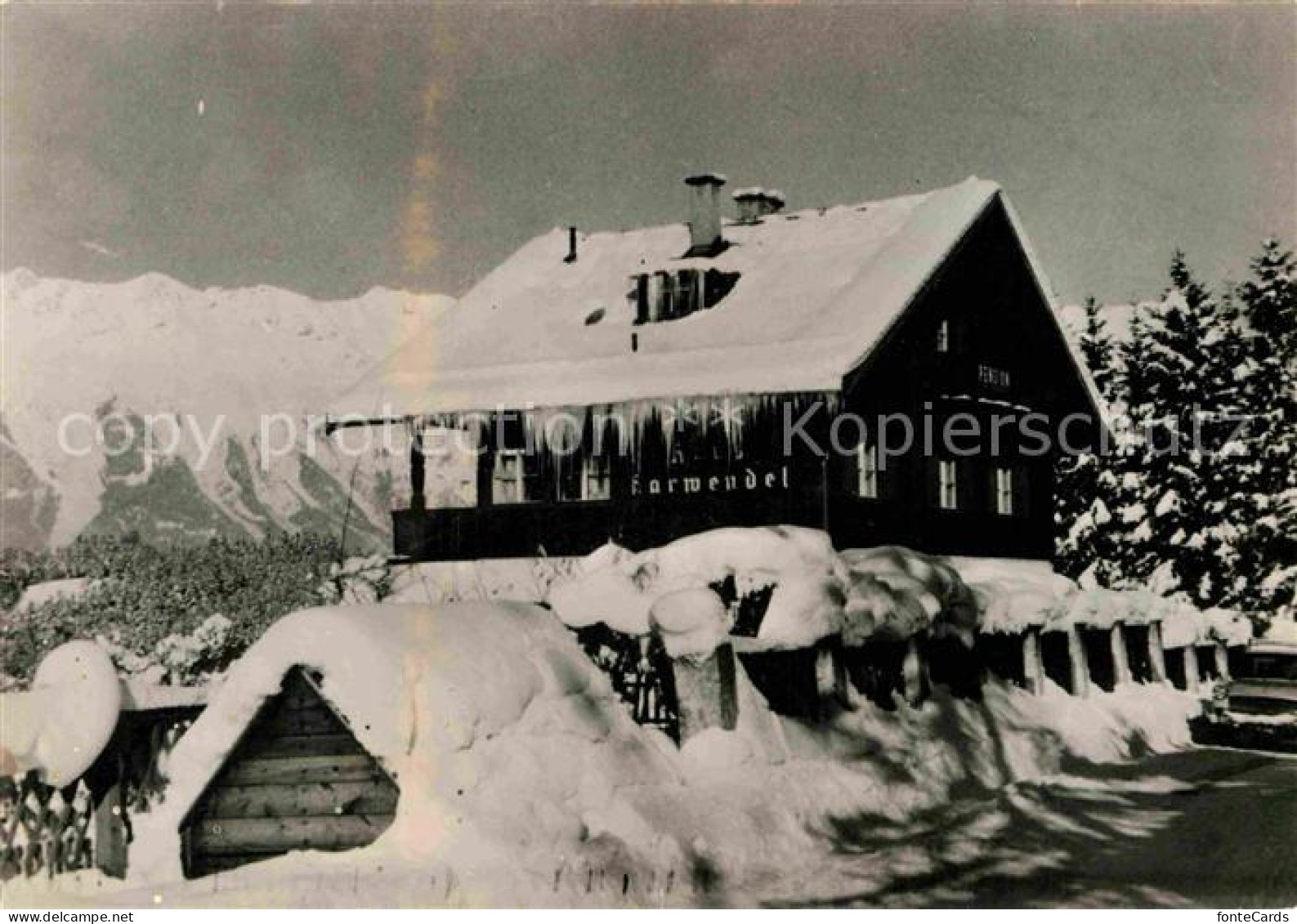 Igis Pension Haus Karwendel im Winter