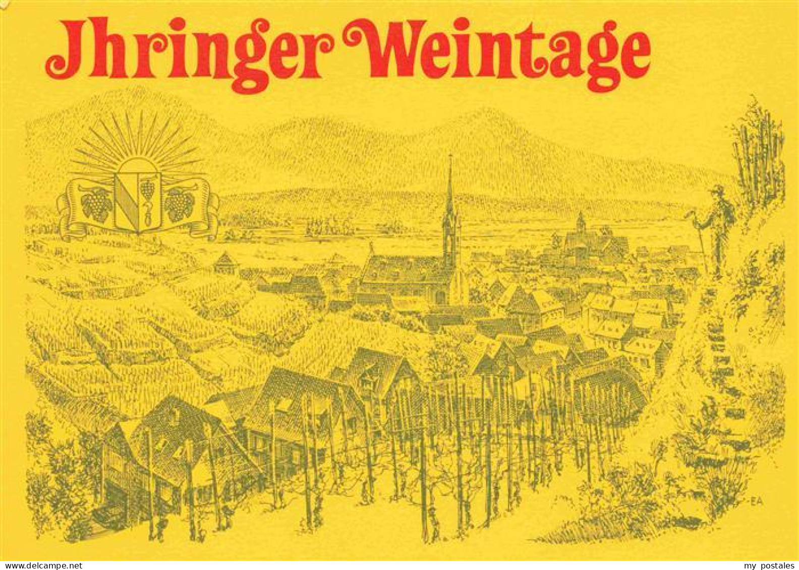 Ihringen Kaiserstuhl Ihringer Weintage Kuenstlerkarte