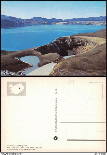 Island Iceland Island Viti i Öskju og Öskjuvatn Crater Viti Lake Öskjuvatn 1980
