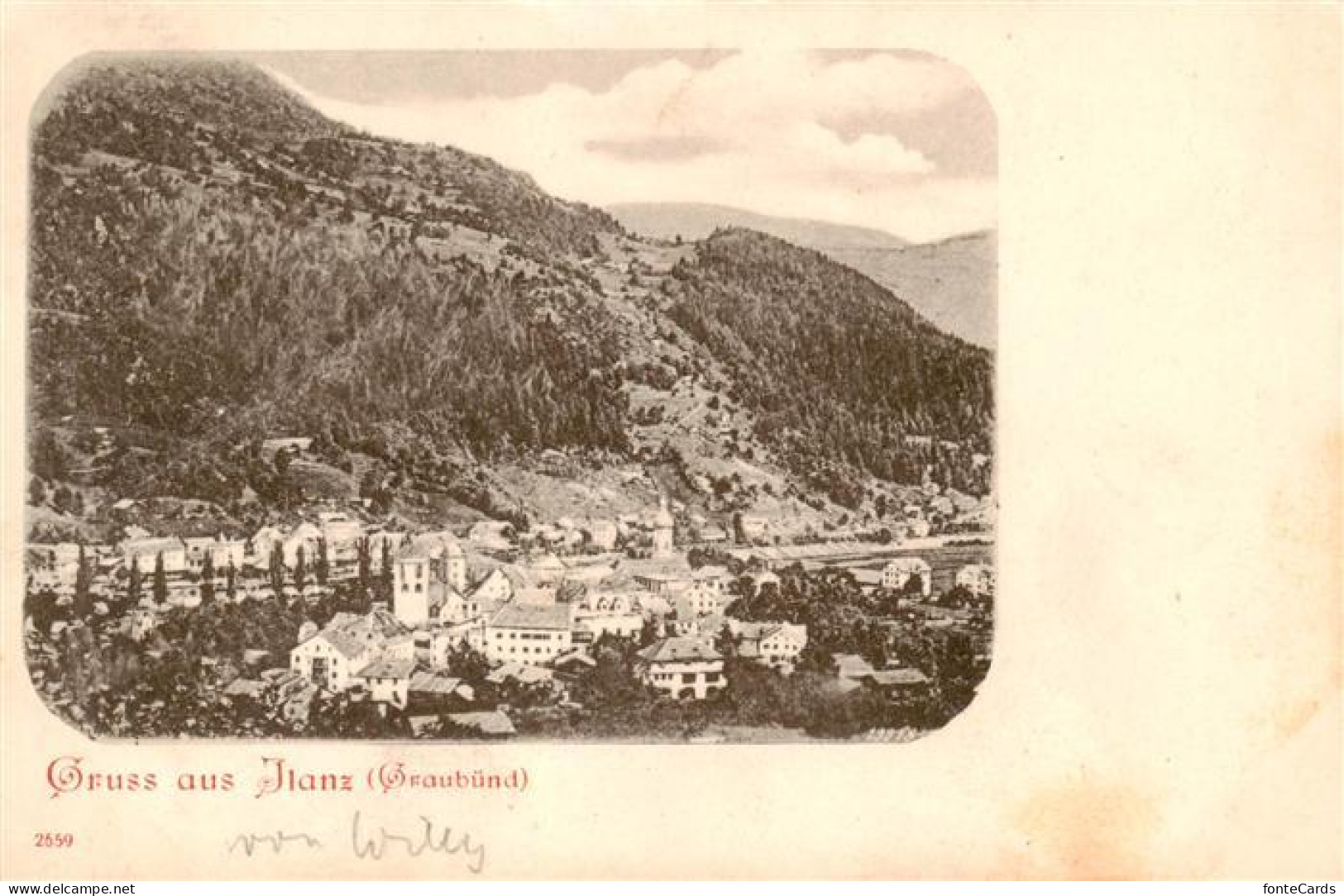 Ilanz Glion GR Panorama