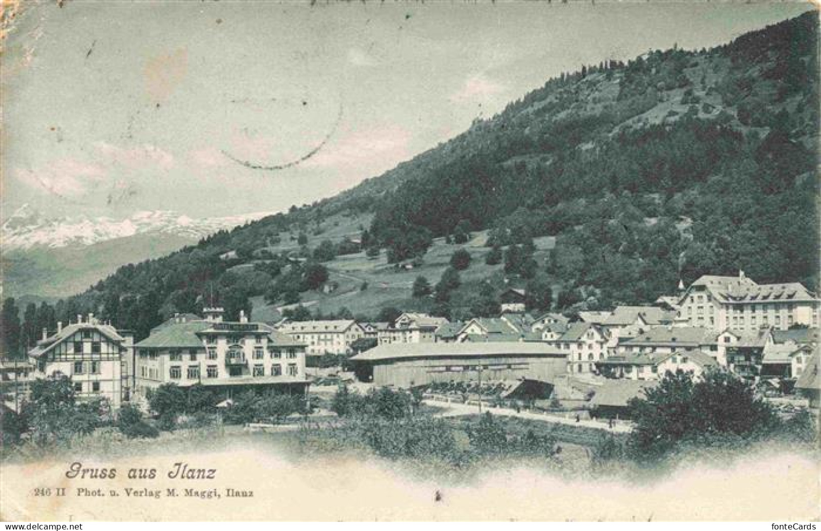 Ilanz Glion GR Panorama