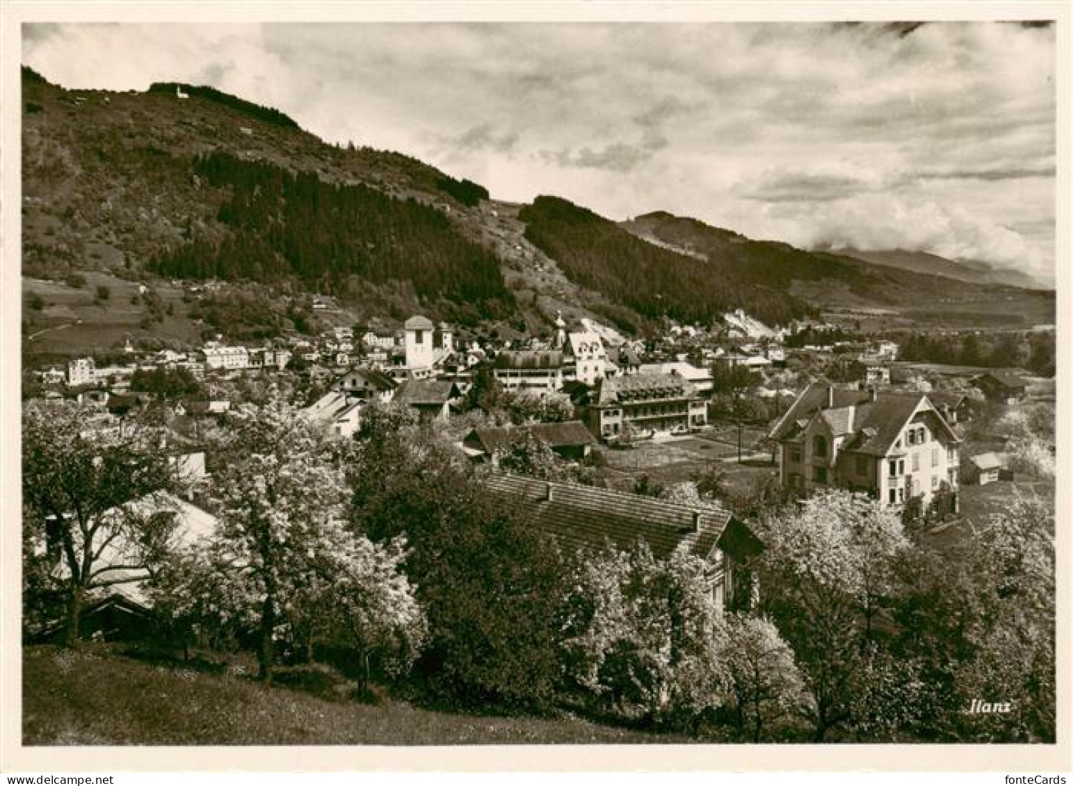 Ilanz Glion GR Panorama
