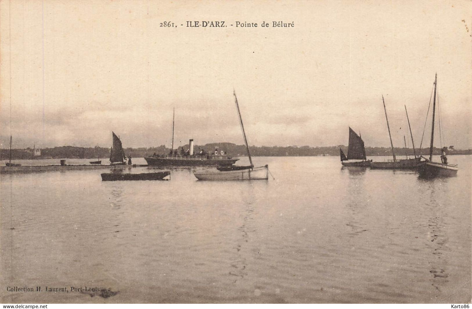 ile d'arz * la pointe de béluré * bateau vapeur