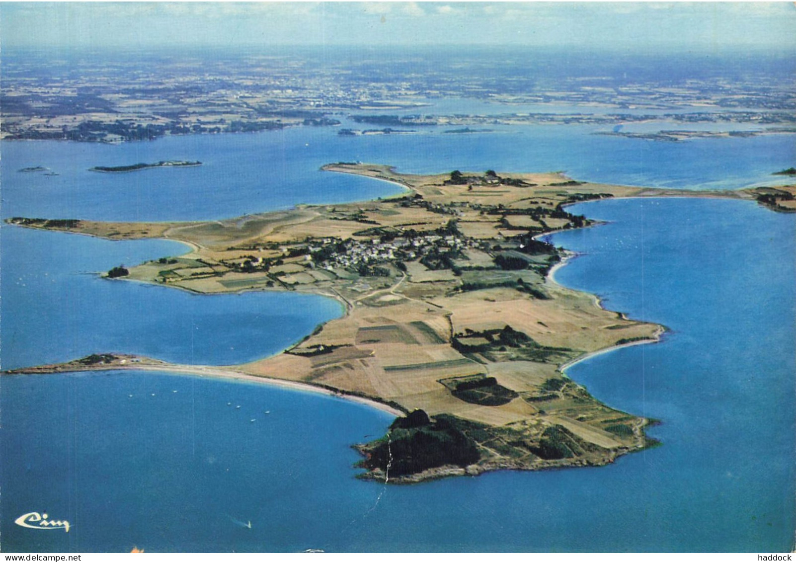 ILE D'ARZ : VUE GENERALE AERIENNE