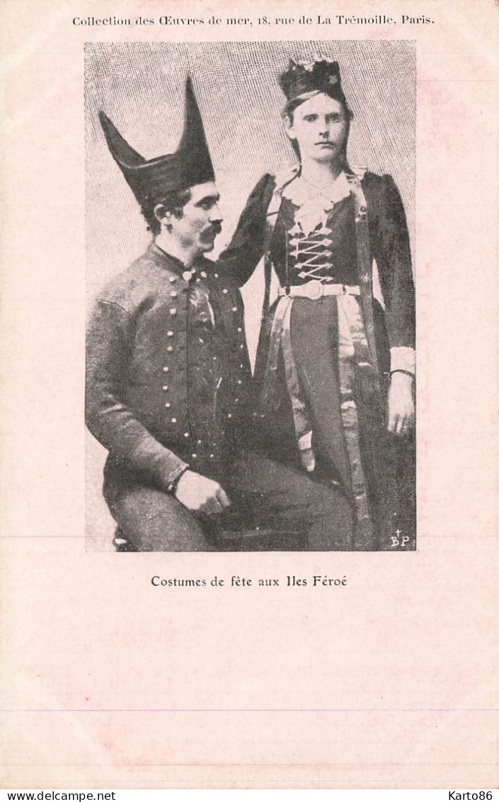 iles féroé * CPA * costumes de fête aux iles Féroé