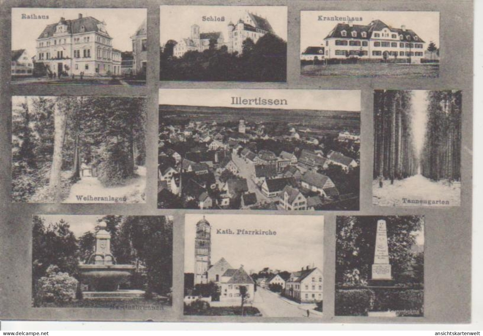 Illertissen Mehrbildkarte Krankenhaus Kirche ngl #81.664