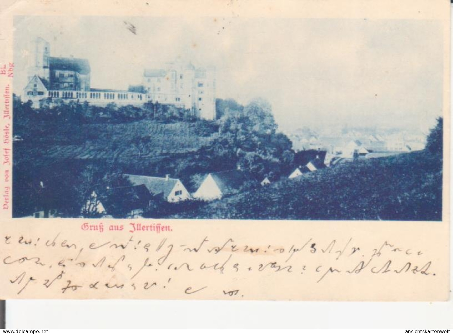 Illertissen - Panorama und Schloss gl1901 #226.545