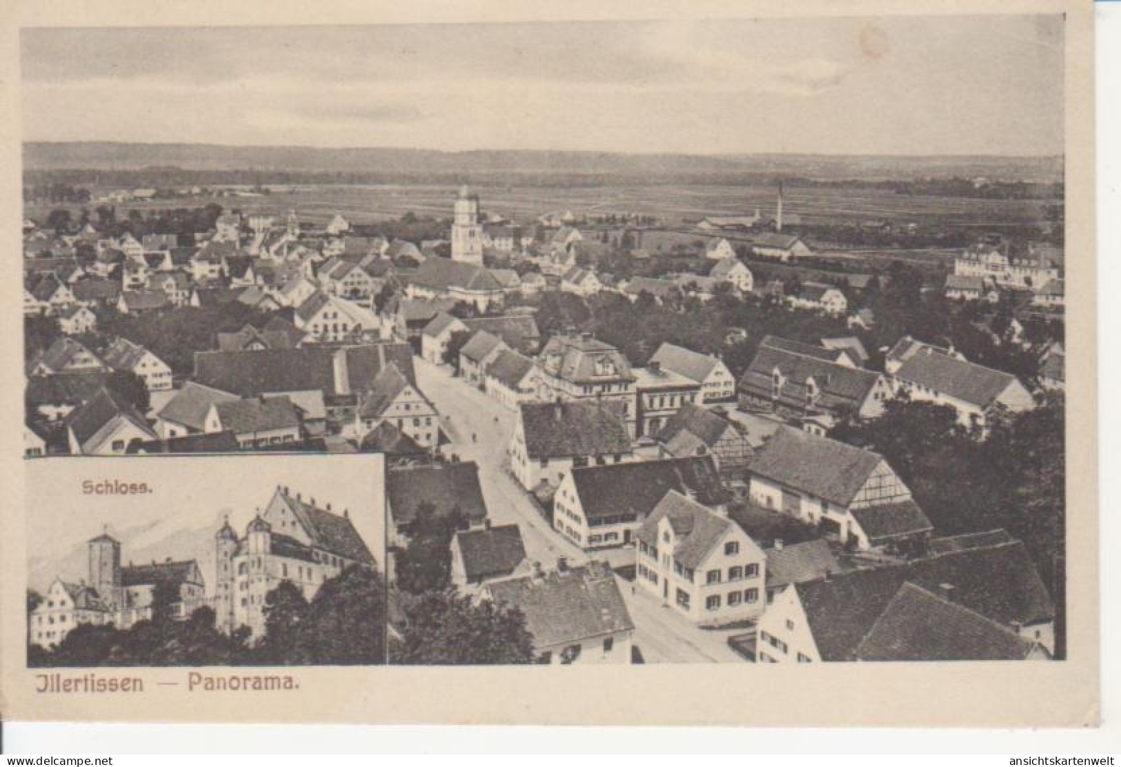 Illertissen - Panorama und Schloss ngl #226.540