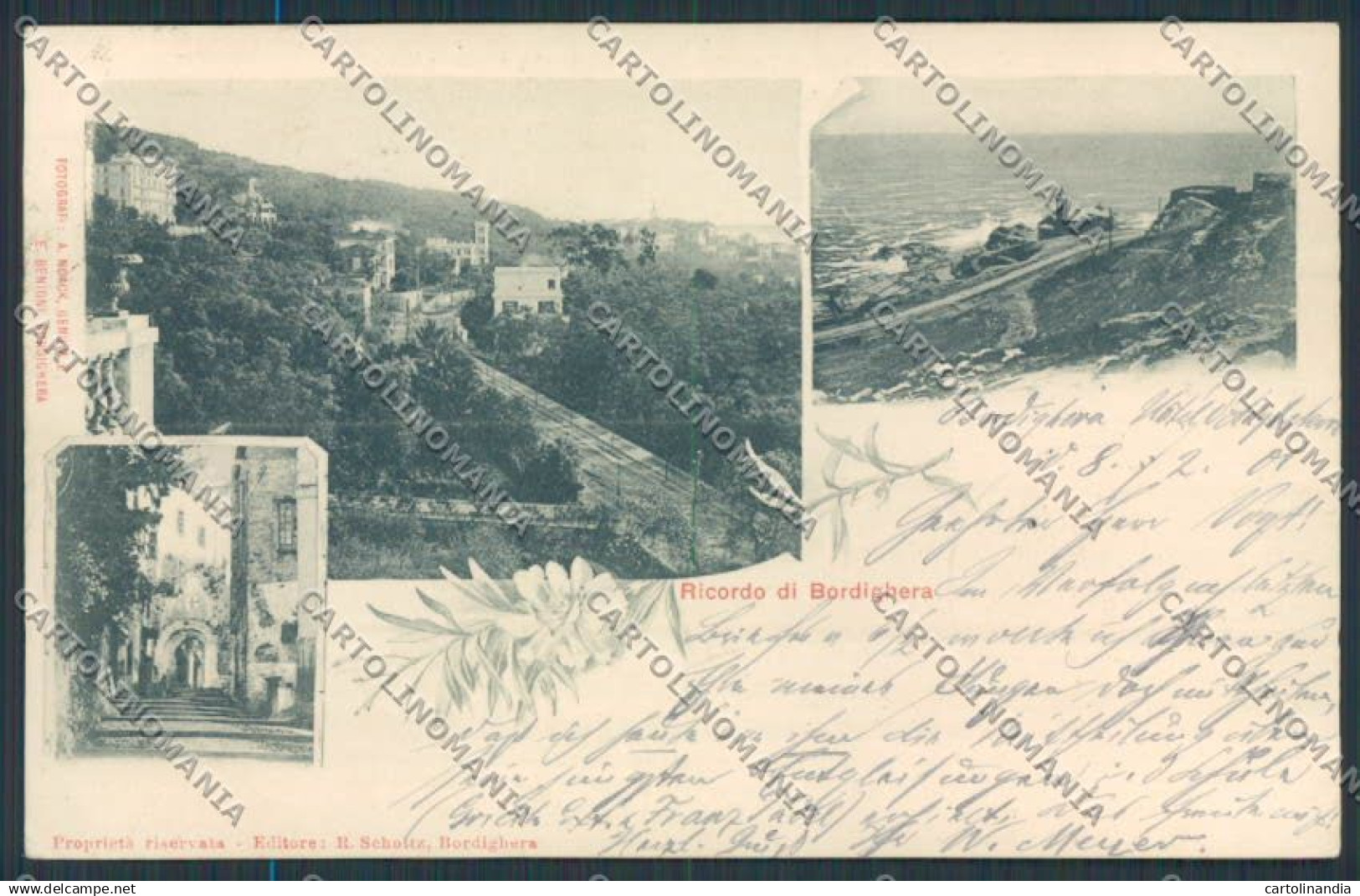 Imperia Bordighera cartolina RB0083