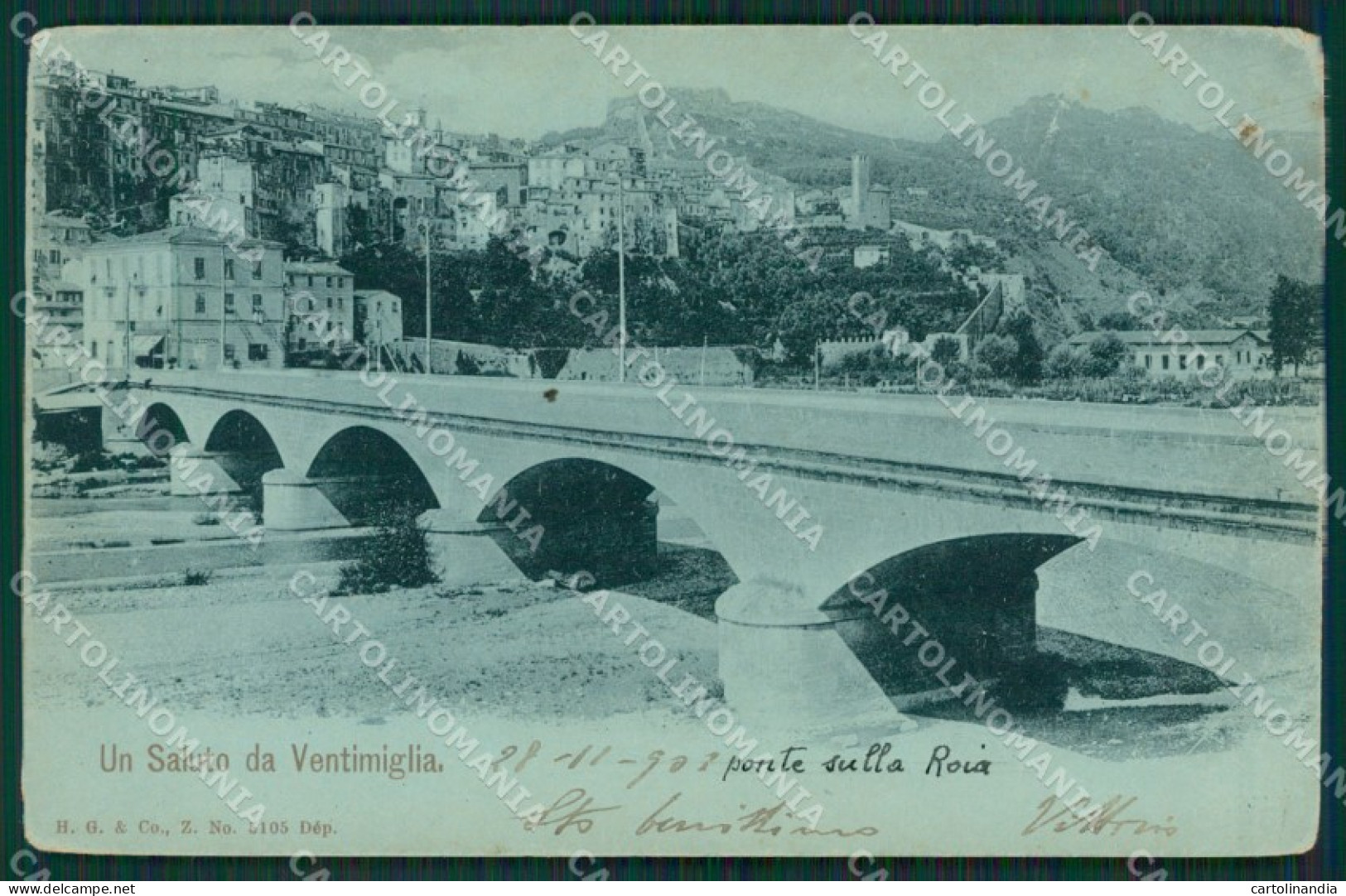 Imperia Ventimiglia cartolina KV5501