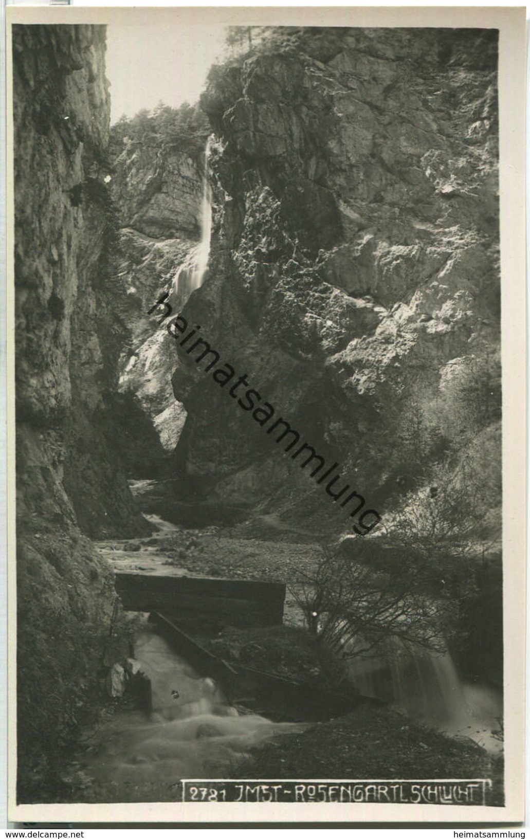 Imst in Tirol - Rosengartl-Schlucht - Foto-Ansichtskarte
