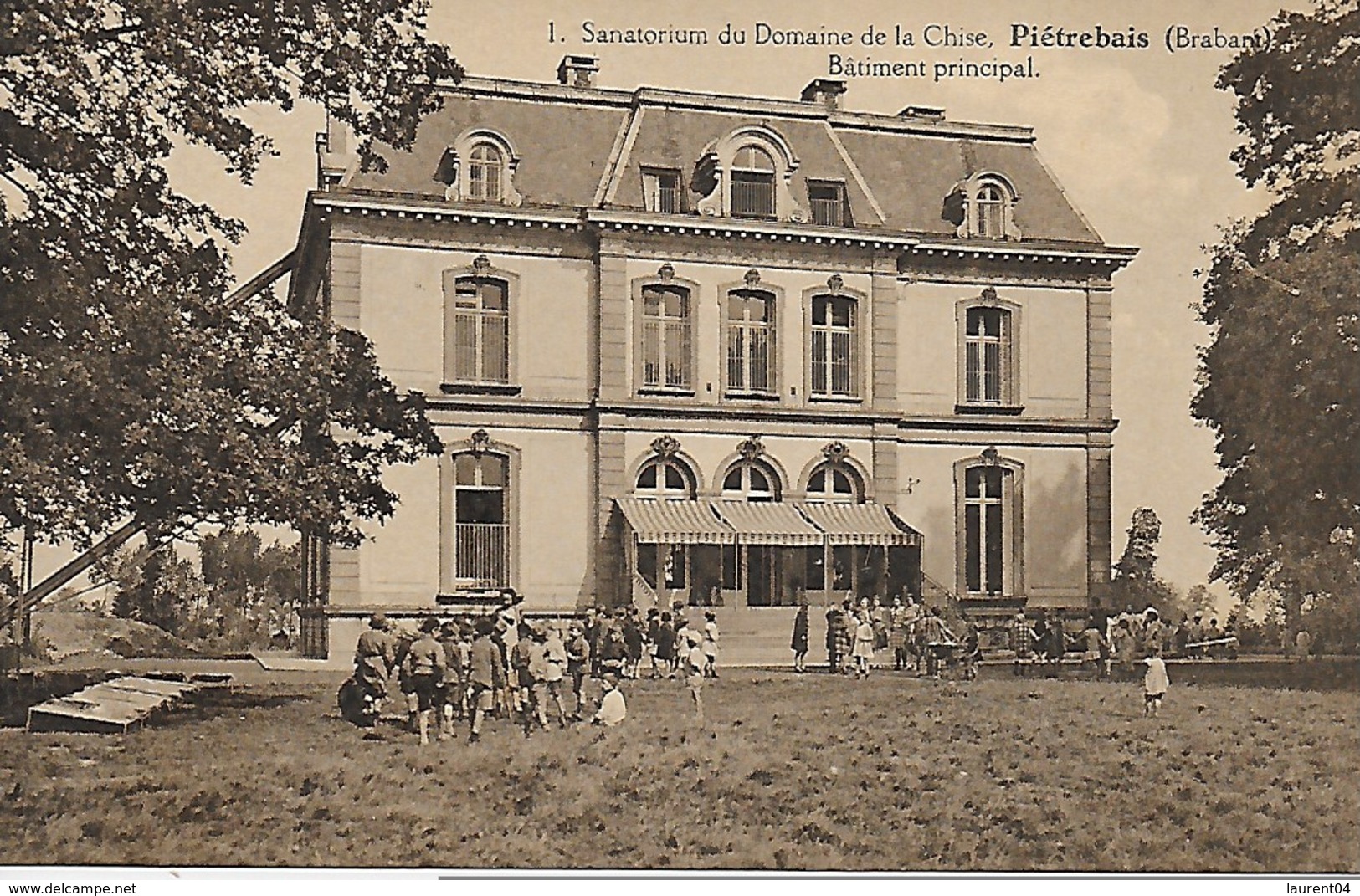INCOURT. PIETREBAIS. SANATORIUM DE LA CHISE. BATIMENT. ANIMATION AVEC ENFANTS