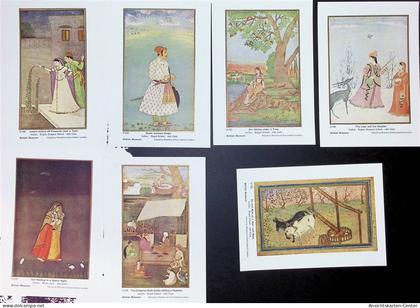 13832301 - Lot mit 8 Fotos hist. Gemaelde