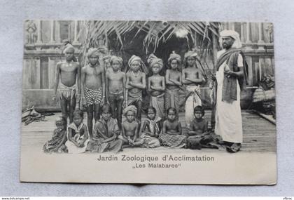 Inde, jardin zoologique d'acclimatation, les Malabares